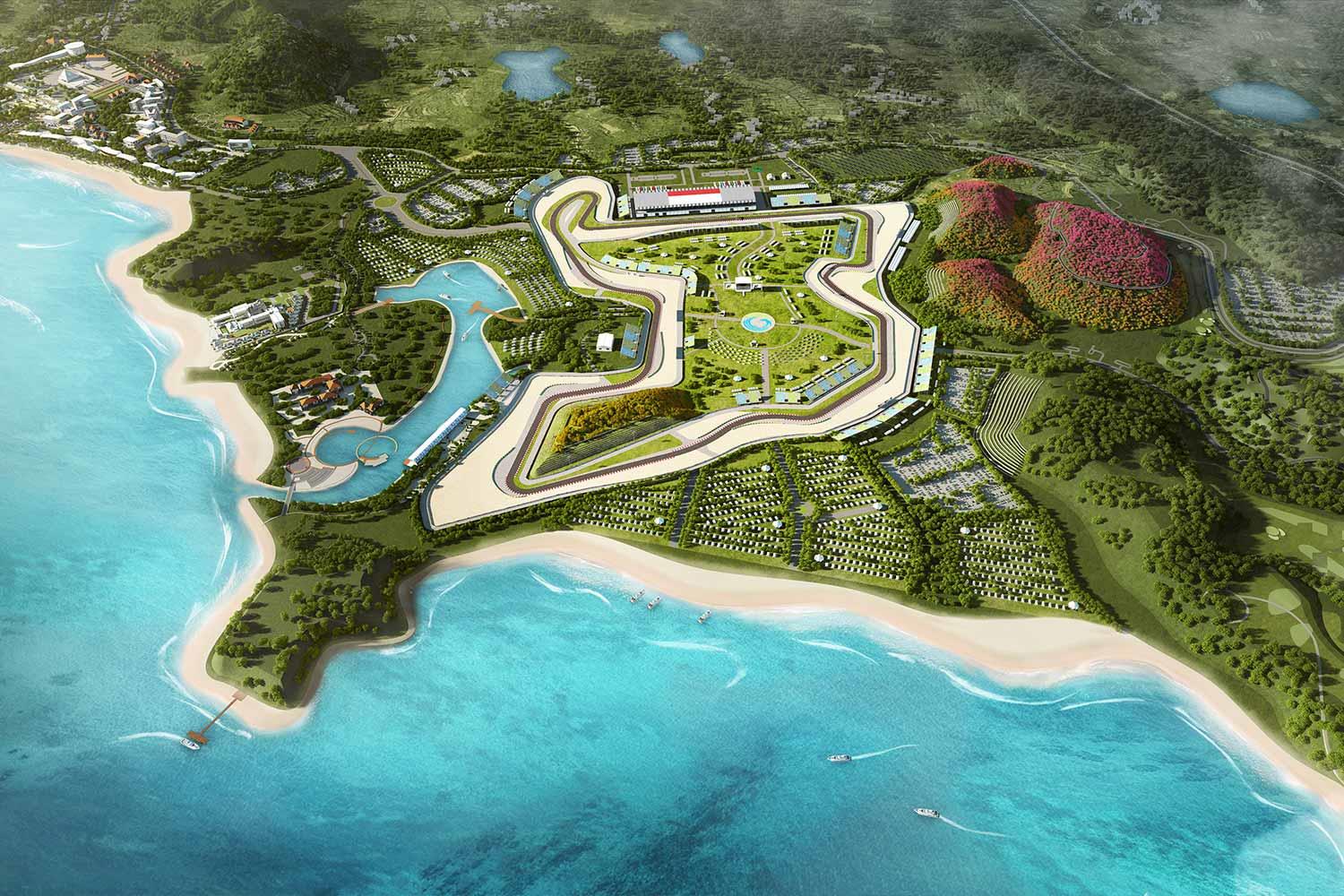 mandalika circuit from above 